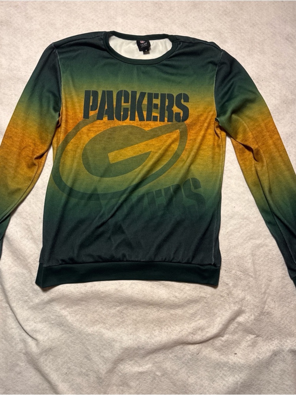Green Bay Packers NFL Team Apparel Tee with Green and White Trim